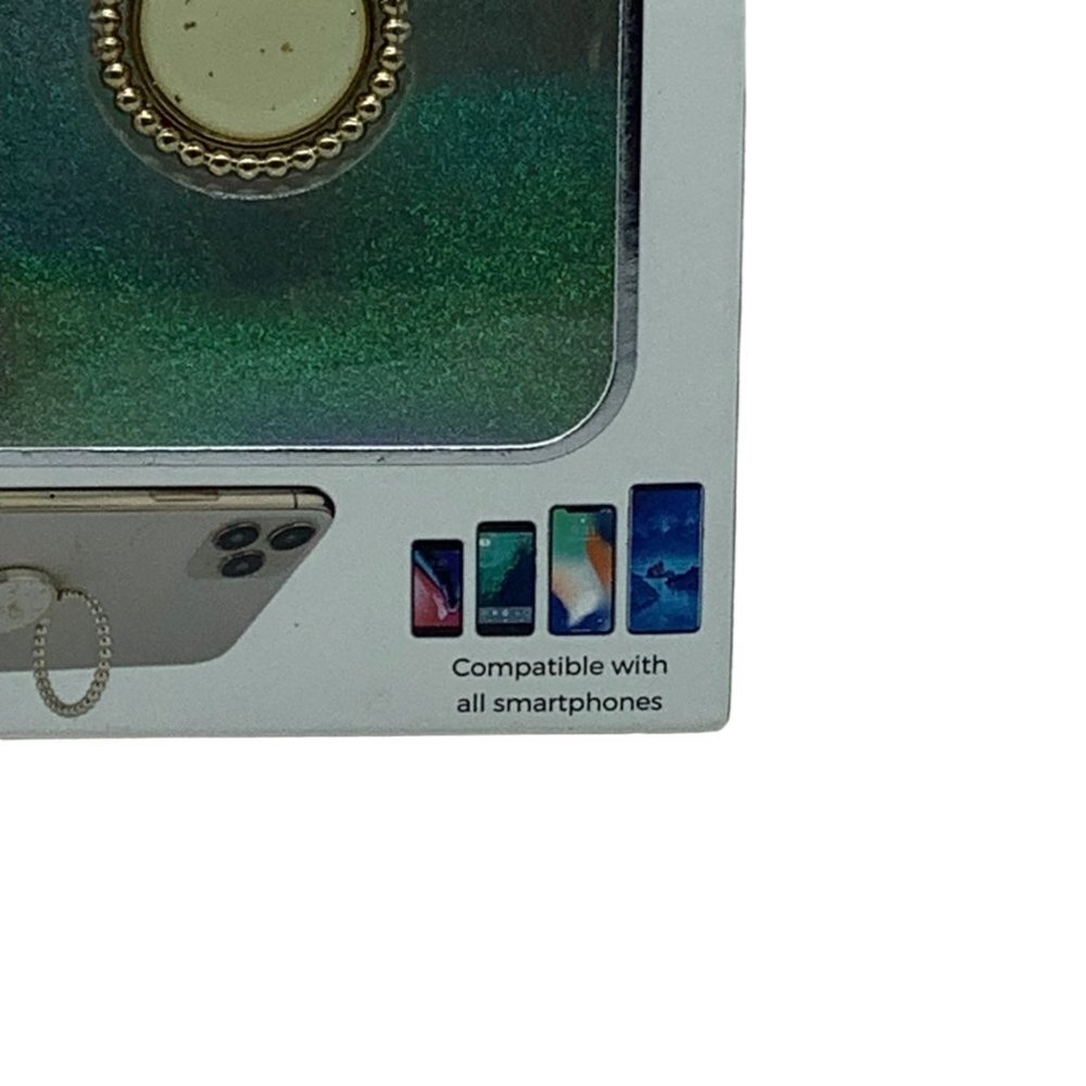 LAX Laurel Sparkle Secure Phone Ring Holder and Kickstand Gold Speckled Glam - Picture 3 of 7